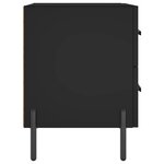 vidaXL Tables de chevet 2 Pièces noir 40x35x47 5 cm bois d’ingénierie