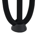 vidaXL Pieds en épingle à cheveux pour table basse 4 pièces Noir 30 cm Acier massif
