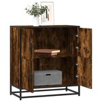 vidaXL Buffet chêne fumé 68x35x76 cm bois d'ingénierie