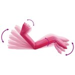 vidaXL Chaise longue pliable Tissu Oxford Rose