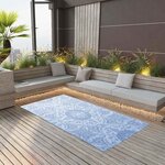 vidaXL Tapis d'extérieur ARAKIL Bleu azuré 120x180 cm PP