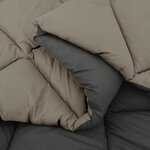 vidaXL Duvet d'été simple Gris clair et anthracite 240 x 200 cm