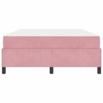 vidaXL Cadre de lit avec matelas Rose et blanc 140 x 190 cm Velours