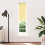 vidaXL Store enrouleur occultant jaune largeur du tissu 55 7 cm