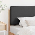 vidaXL Tête de lit capitonnée Brun et gris foncé 100 cm Pin massif