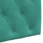 vidaXL Tête de lit suspendue Turquoise Velours