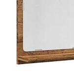 vidaXL Armoire à miroir de salle de bain vieux bois bois d'ingénierie