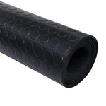 vidaXL Tapis de sol Noir 1 5 x 2 m Caoutchouc