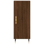 vidaXL Buffet Chêne marron 34 5x34x90 cm Bois d'ingénierie