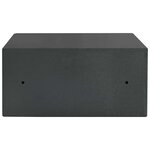 vidaXL Coffre-fort numérique électronique Gris foncé 42x37x20 cm Acier