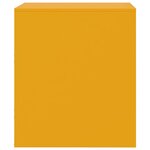 vidaXL Tables de chevet 2 Pièces jaune 34 5x39x44 cm acier