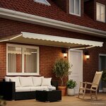 vidaXL Auvent rétractable électrique Crème 4 x 2 m