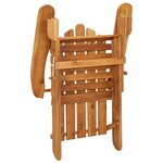 vidaXL Ensemble de salon de jardin Adirondack 5 Pièces bois acacia solide