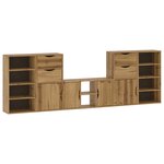 vidaXL Meubles TV 5 Pièces avec rangement ODDA bois de pin massif