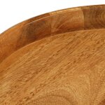 vidaXL Tables basses rondes 3 Pièces bois de manguier massif