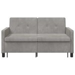 vidaXL Canapé-Lit Gris clair 154 x 94 5 x 80 5 cm Tissu