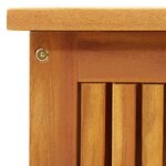 vidaXL Boîte de rangement de jardin 113x50x58 cm Bois d'acacia solide