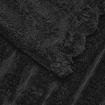 vidaXL Jeté Noir 200 x 150 cm Toison