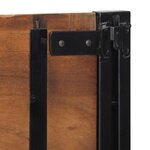 vidaXL Tête de lit 160 cm bois massif récupéré et fer