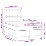 vidaXL Sommier à lattes de lit avec matelas vert foncé 120x190 cm