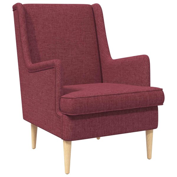 vidaXL Fauteuil Bordeaux Tissu