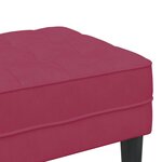 vidaXL Banc Bordeaux 113 x 57 x 39 cm Velours