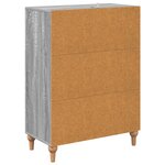 vidaXL Armoire à tiroirs Sonoma gris 66 x 34 5 x 90 cm