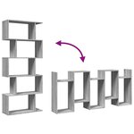 vidaXL Étagère séparatrice de pièce 5 niveaux sonoma gris 70x24x161 cm