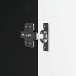 vidaXL Meuble TV Noir 99 x 34 5 x 50 cm Bois d'ingénierie