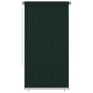 vidaXL Store roulant d'extérieur 120x230 cm Vert foncé PEHD