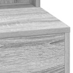 vidaXL Coiffeuse Gris Sonoma 50 x 41 x 135 cm Bois d'ingénierie