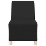 vidaXL Unité de Sofa Modulaire Sans Accoudoirs 3 Pièces Noir
