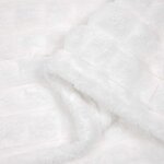 vidaXL Couvertures à jeter 6 Pièces Blanc 150 x 130 cm Toison