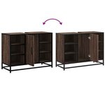 vidaXL Armoire lavabo de salle de bain chêne marron bois d'ingénierie