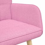 vidaXL Sofa 2 places Rose 115 x 61 x 87 cm Tissu