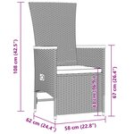 vidaXL Ensemble à manger de jardin 11 Pièces coussins noir résine tressée