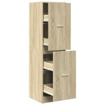 vidaXL Armoire d'apothicaire chêne sonoma bois d'ingénierie
