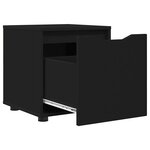 vidaXL Cabinet de salle de bain Noir 40 5 x 40 x 44 cm