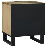 vidaXL Cabinet de chevet 40x33.5x46 cm en bois solide de mangue et bois aggloméré