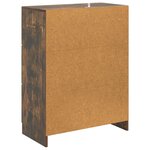 vidaXL Buffet Chêne fumé 66 x 34 5 x 87 cm Bois d'ingénierie