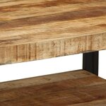 vidaXL Table basse 70x50x38 cm bois de manguier massif brut