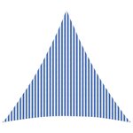 vidaXL Voile d'ombre 6 x 6 x 6 m HDPE Triangulaire Bleu et Blanc