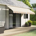vidaXL Tissu de remplacement de cantonnière d’auvent multicolore 4 m