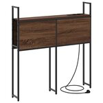 vidaXL Tête de lit de rangement Chêne marron 100 cm Bois d'ingénierie