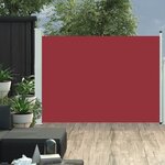 vidaXL Auvent latéral rétractable de patio 120x500 cm Rouge