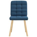 vidaXL Chaises à manger lot de 2 bleu tissu