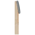 vidaXL Tête de lit capitonnée Gris clair 150 cm Pin massif