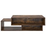 vidaXL Table basse Chêne fumé 105 x 50 x 32 5 cm Bois d'ingénierie