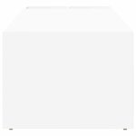 vidaXL Table basse Blanc 101 5 x 50 x 37 cm Bois d'ingénierie