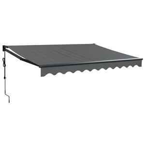 vidaXL Auvent rétractable automatique anthracite 3 5x2 5 m